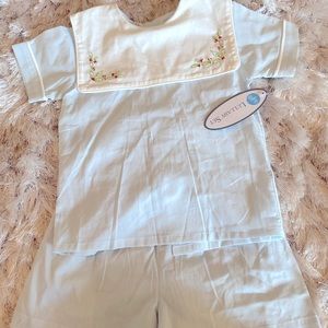 NWT Lullaby Set 2T Blue Holly Short Set